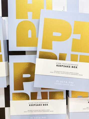 Tart By Taylor Savvy Sorority Keepsake Box - Pi Beta Phi