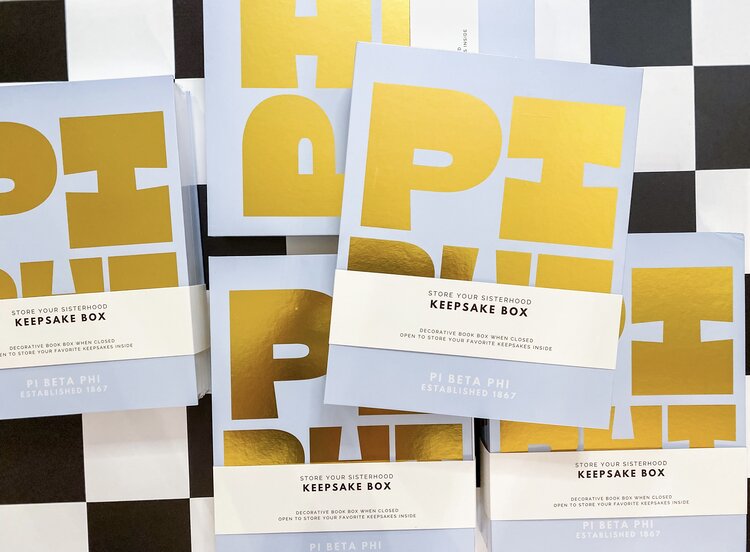 Tart By Taylor Savvy Sorority Keepsake Box - Pi Beta Phi