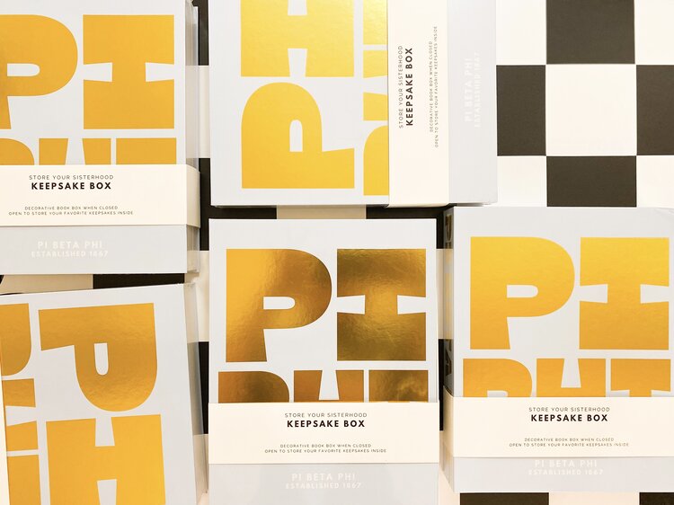 Tart By Taylor Savvy Sorority Keepsake Box - Pi Beta Phi