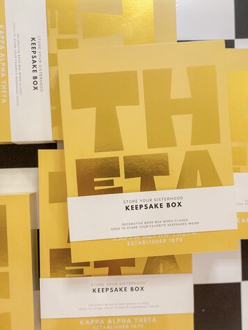 Tart By Taylor Savvy Sorority Keepsake Box - Kappa Alpha Theta