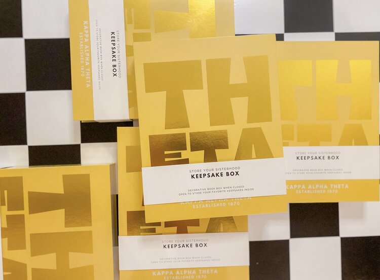 Tart By Taylor Savvy Sorority Keepsake Box - Kappa Alpha Theta