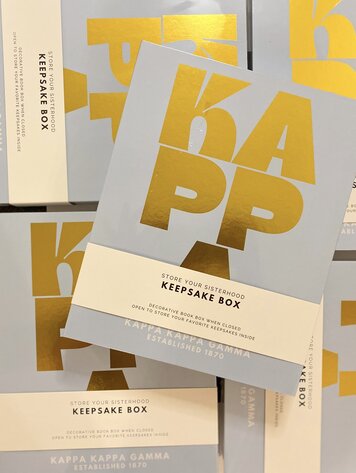 Tart By Taylor Savvy Sorority Keepsake Box - Kappa Kappa Gamma