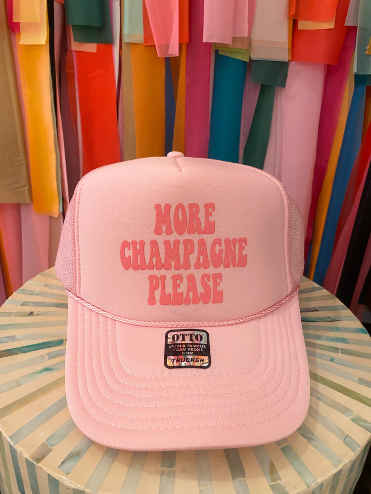 Ruby Moon More Champagne Trucker Hat - Pink on Pink
