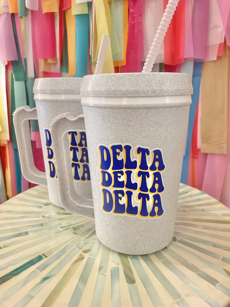 Duo Threads Cool To Be Mega Mug - Delta Delta Delta