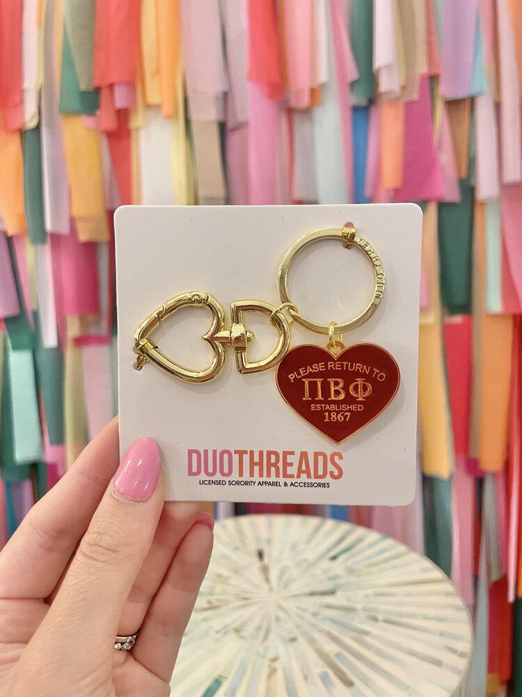 Duo Threads Please Return Keyring - Pi Beta Phi