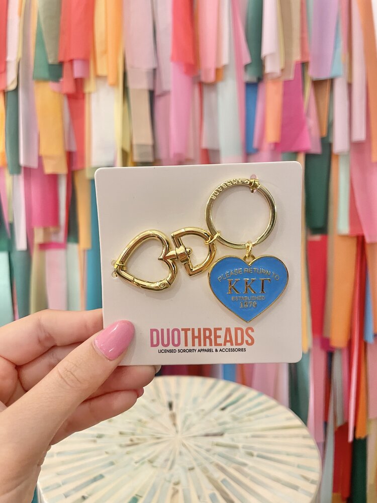 Duo Threads Please Return Keyring - Kappa Kappa Gamma