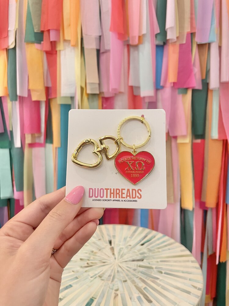 Duo Threads Please Return Keyring - Chi Omega
