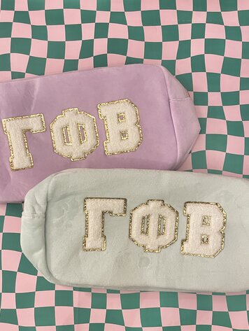 Duo Threads Sorority Cosmetic Bag - Gamma Phi Beta