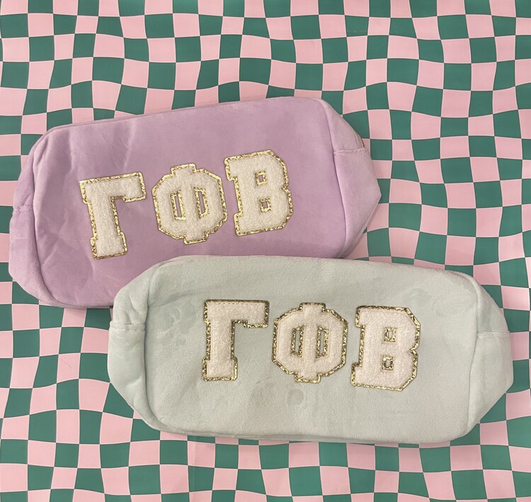 Duo Threads Sorority Cosmetic Bag - Gamma Phi Beta