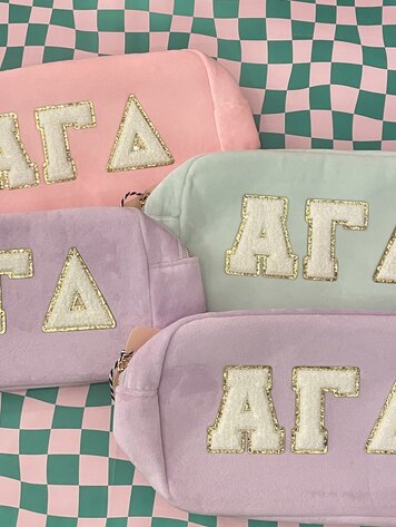 Duo Threads Sorority Cosmetic Bag - Alpha Gamma Delta