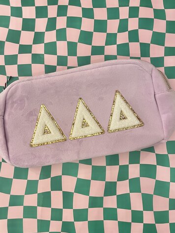 Duo Threads Sorority Cosmetic Bag - Delta Delta Delta