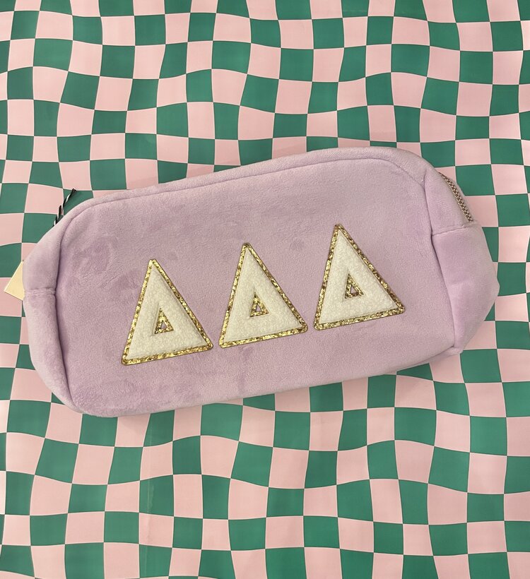 Duo Threads Sorority Cosmetic Bag - Delta Delta Delta