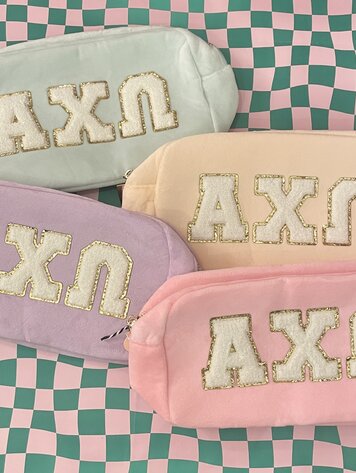 Duo Threads Sorority Cosmetic Bag - Alpha Chi Omega