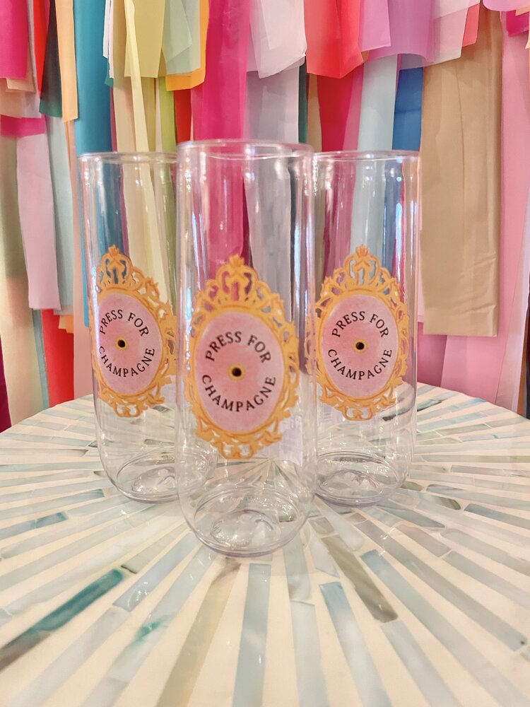 Sip Hip Hooray Press For Champagne Tossware