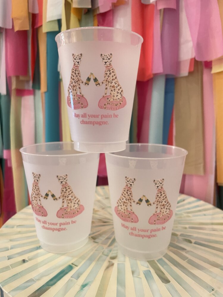 Sip Hip Hooray May All Your Pain Be Champagne Cups - Pack of 6