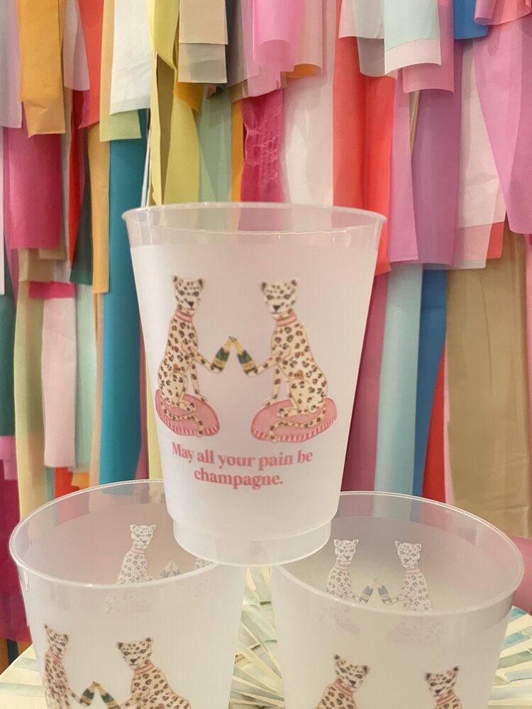 Sip Hip Hooray May All Your Pain Be Champagne Cups - Pack of 6