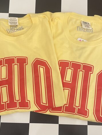 Duo Threads Varsity Arch Puff Tee - Chi Omega