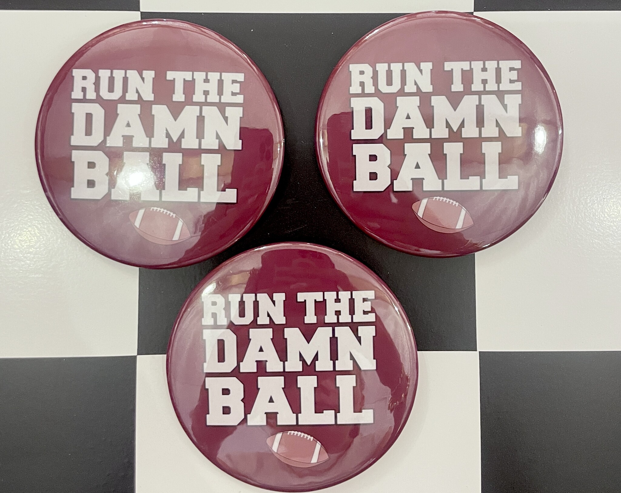 Run The Damn Ball Sticker