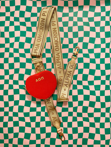 Duo Threads Sorority Purse Strap - Alpha Omicron Pi