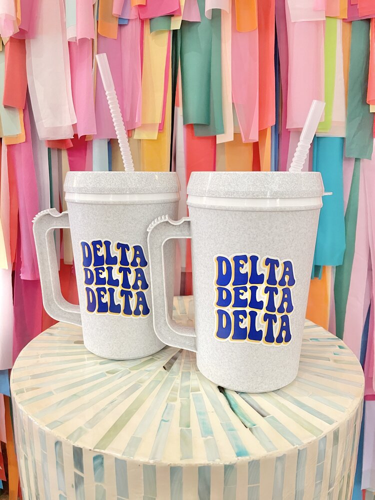 Duo Threads Cool To Be Mega Mug - Delta Delta Delta