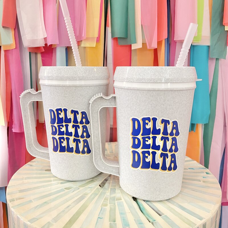 Duo Threads Cool To Be Mega Mug - Delta Delta Delta