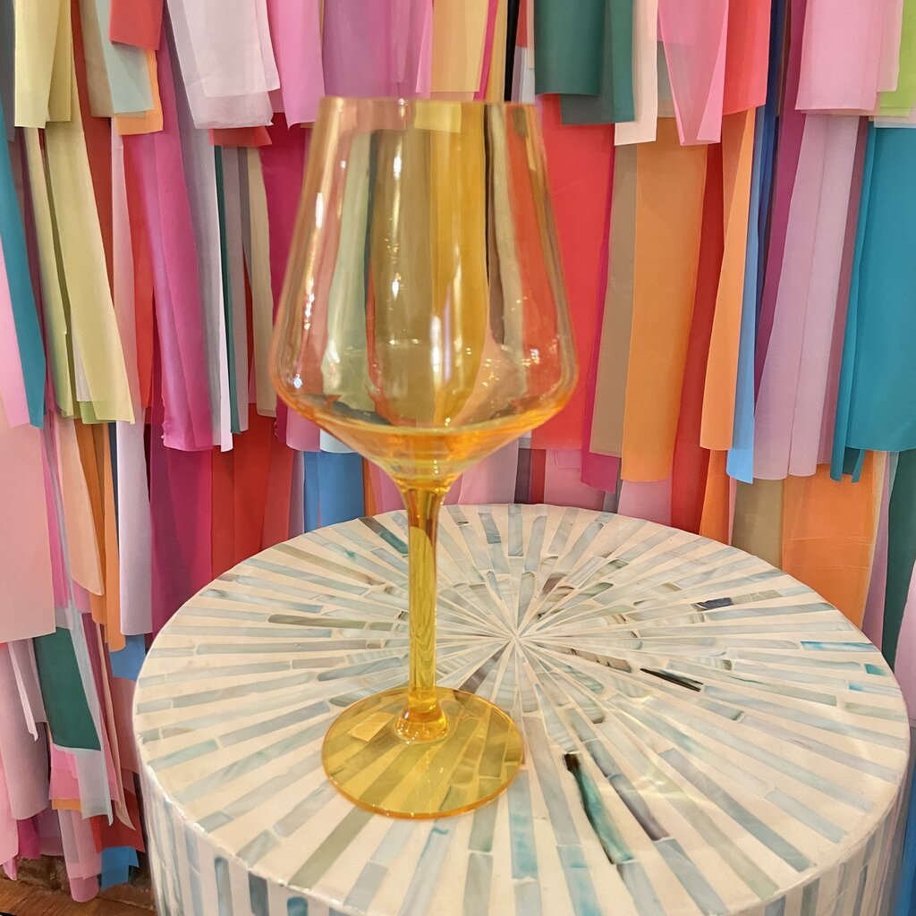 Unbreakable Colored Stemmed Wine Glasses