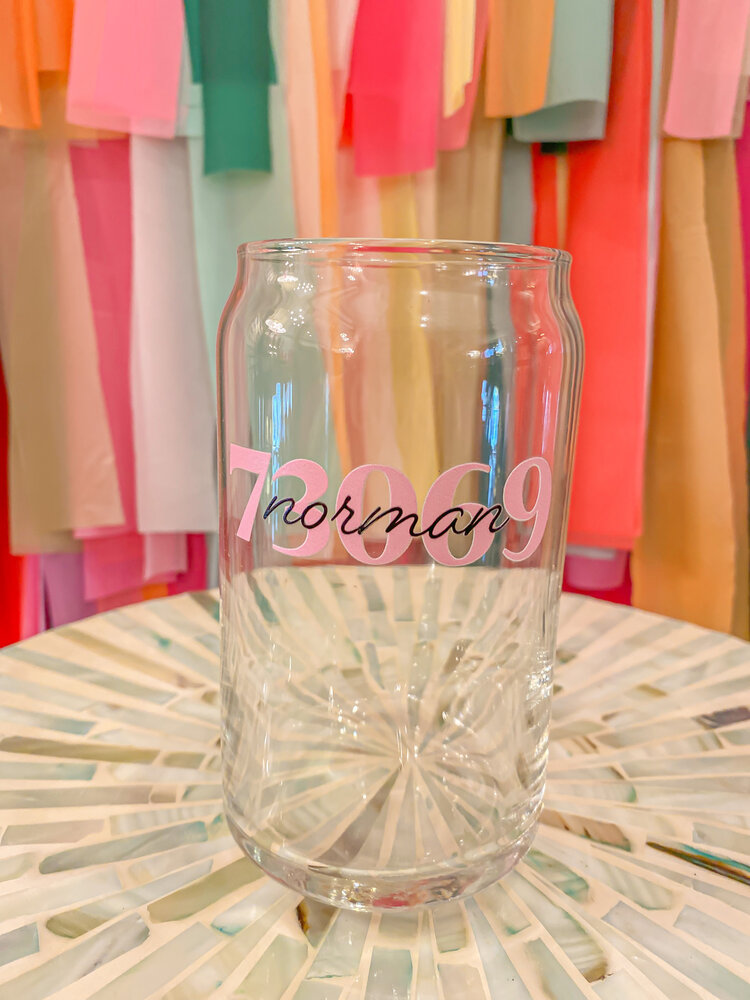 Box Babe Gift CO Savvy Zip Code Signature Drinking Glass