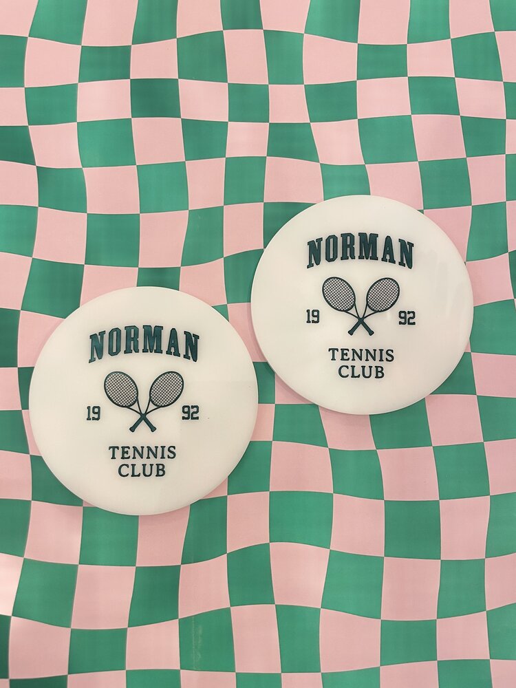 Freshwater Curated Goods Norman Tennis Club Coaster