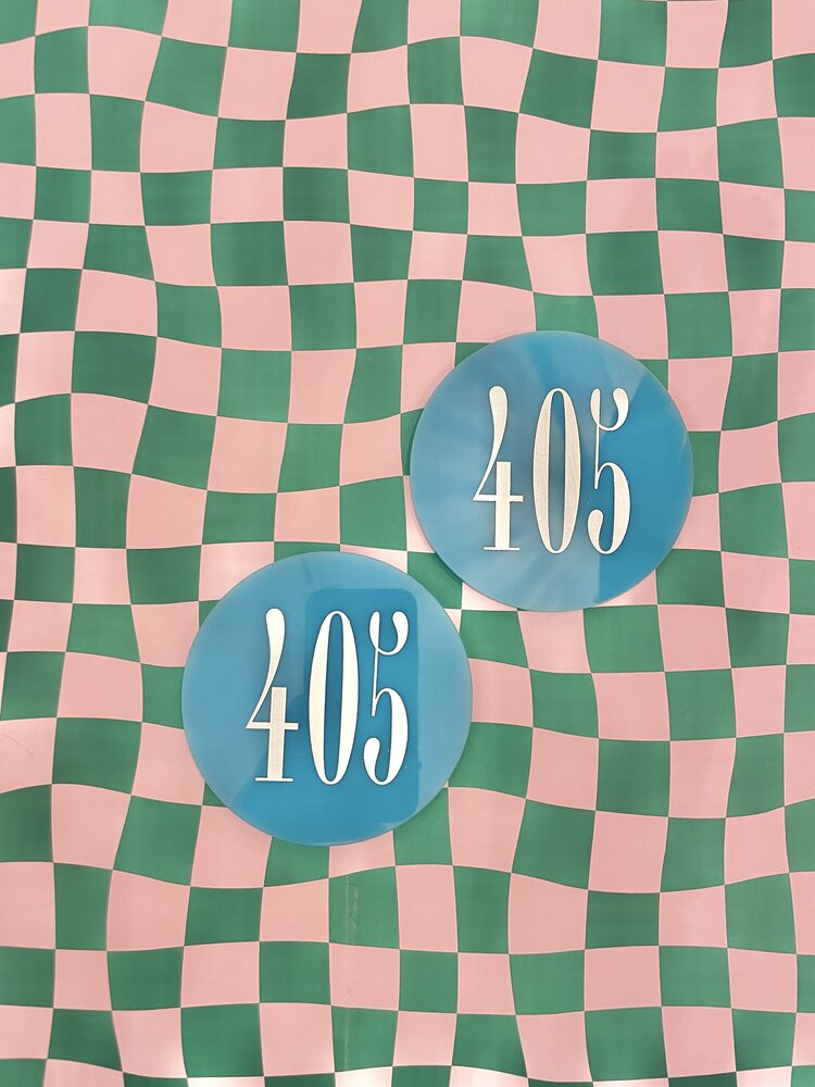 Freshwater Curated Goods 405 Coaster - Teal