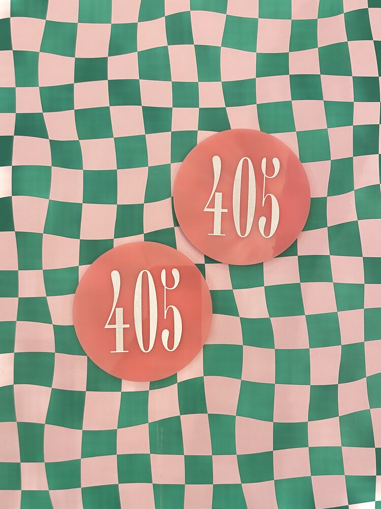 Freshwater Curated Goods 405 Coaster - Pink