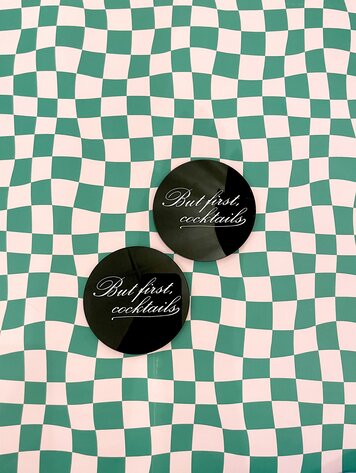 Freshwater Curated Goods But First, Cocktails Coaster