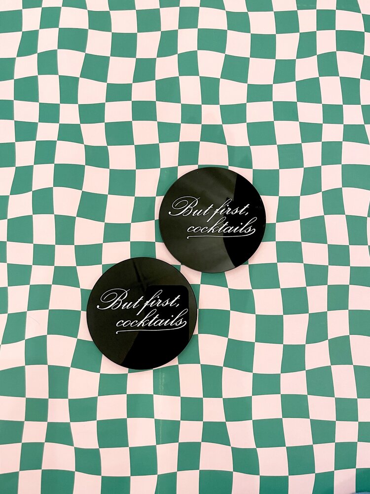 Freshwater Curated Goods But First, Cocktails Coaster