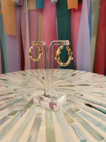 Amady Jewelry Millie Pearl Hoop Earrings