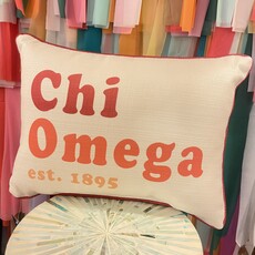 Little Birdie Chi Omega Retro Pillow