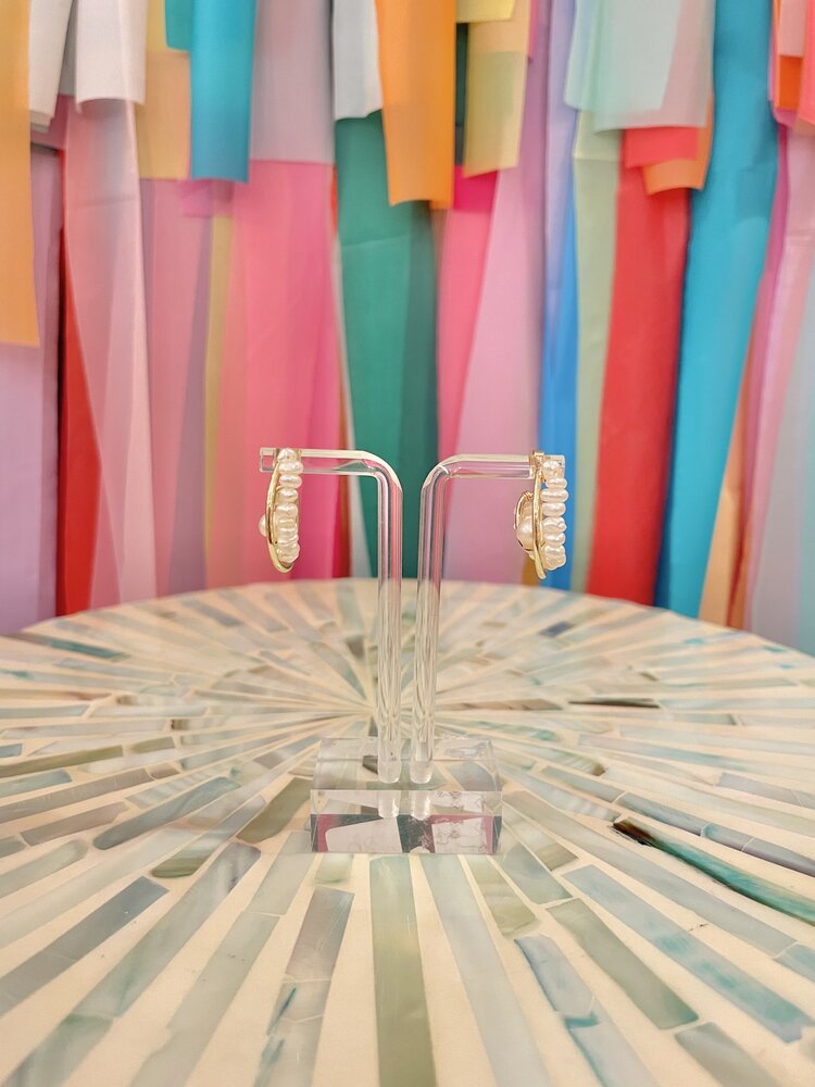 Taylor Shaye Gemma Pearl Hoops