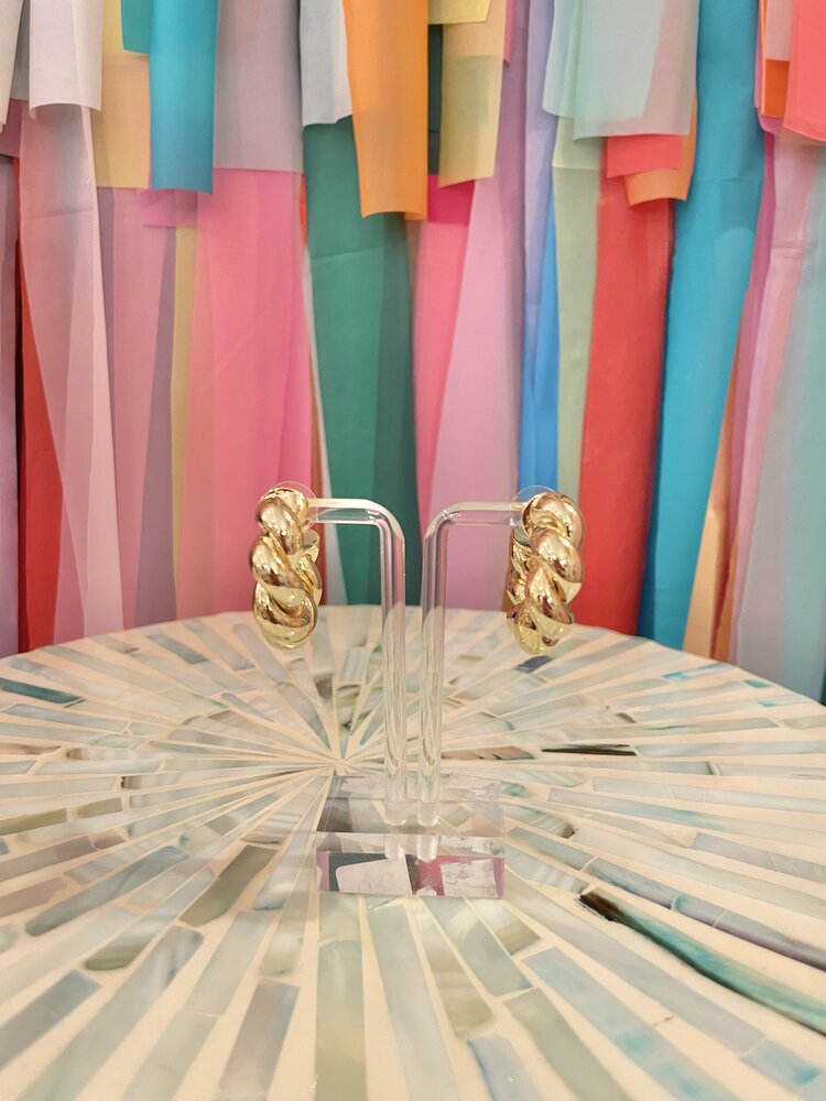 Accessory Concierge Coiled Gold Hoop