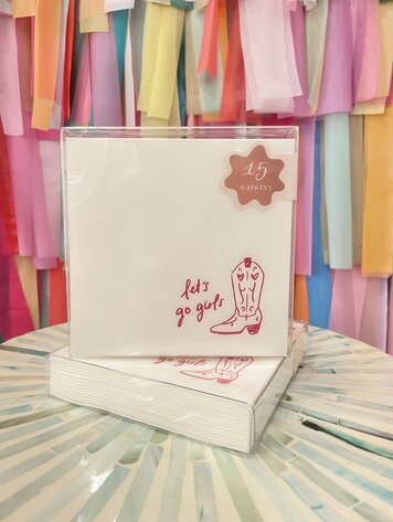 BrodieBee Let's Go Girls Boot Cocktail Napkin Set