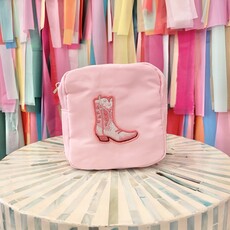 KenzKustomz Cowgirl Boot Pink Mini Nylon Bag