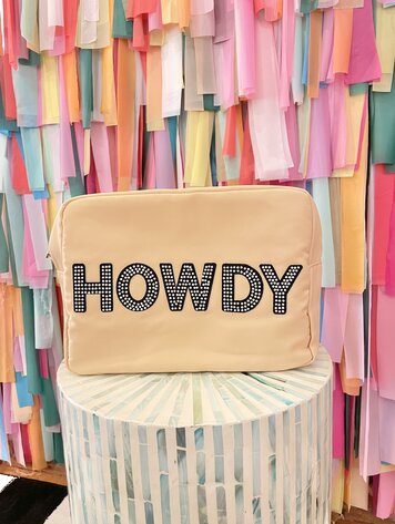 KenzKustomz XL Howdy Camel Makeup Bag