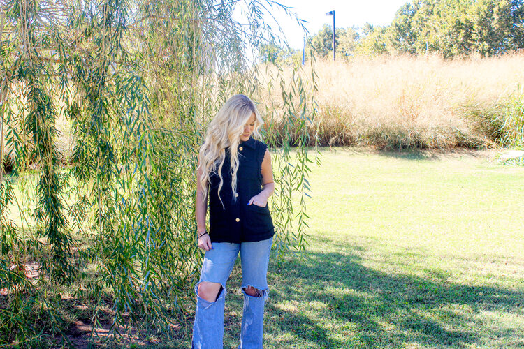 Miou Muse Girl On Fire Tweed Vest