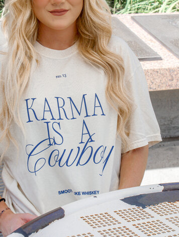 Schnell Studio Karma Is A Cowboy Tee