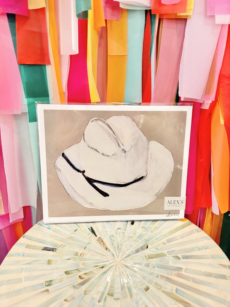 ALEX'S Cowboy Hat Print 8x10
