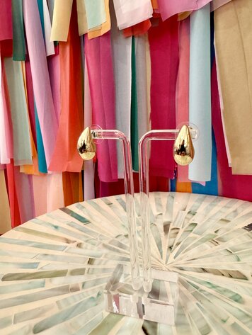 Cash and Carry Runway Ready Earrings Gold - Small