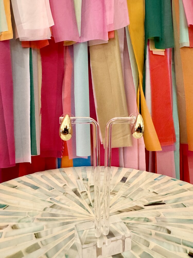 Cash and Carry Runway Ready Earrings Gold - Small