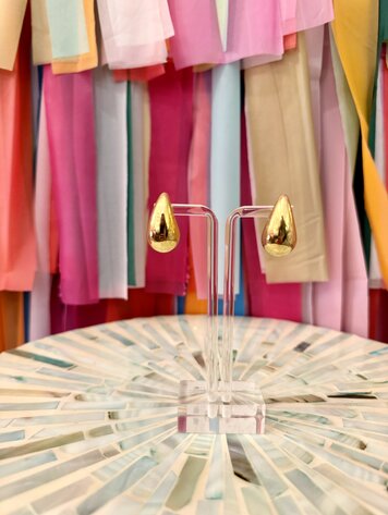 Cash and Carry Runway Ready Earrings Gold - Large