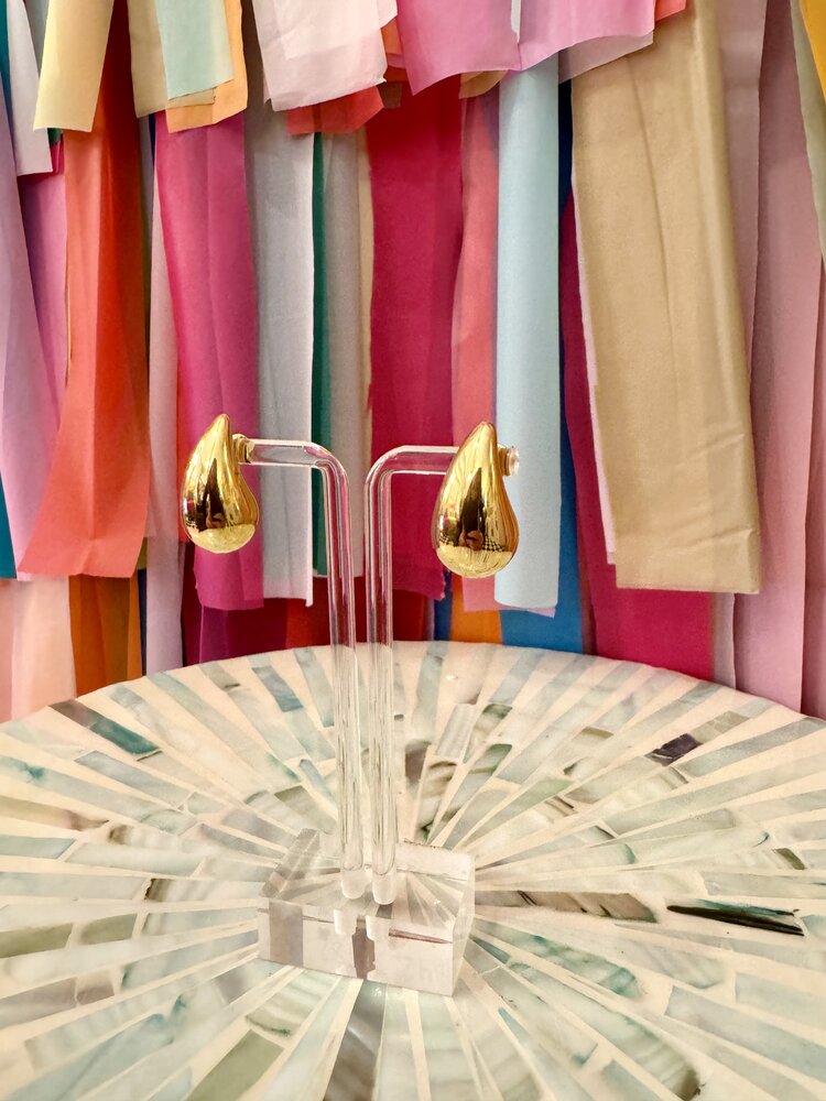 Cash and Carry Runway Ready Earrings Gold - Large