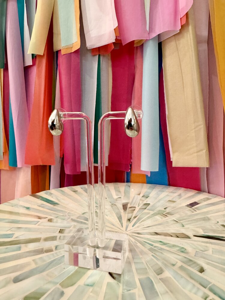 Cash and Carry Runway Ready Earring Silver - Small