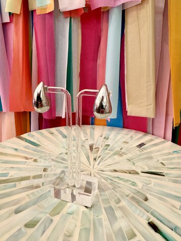 Cash and Carry Runway Ready Earring Silver - Large