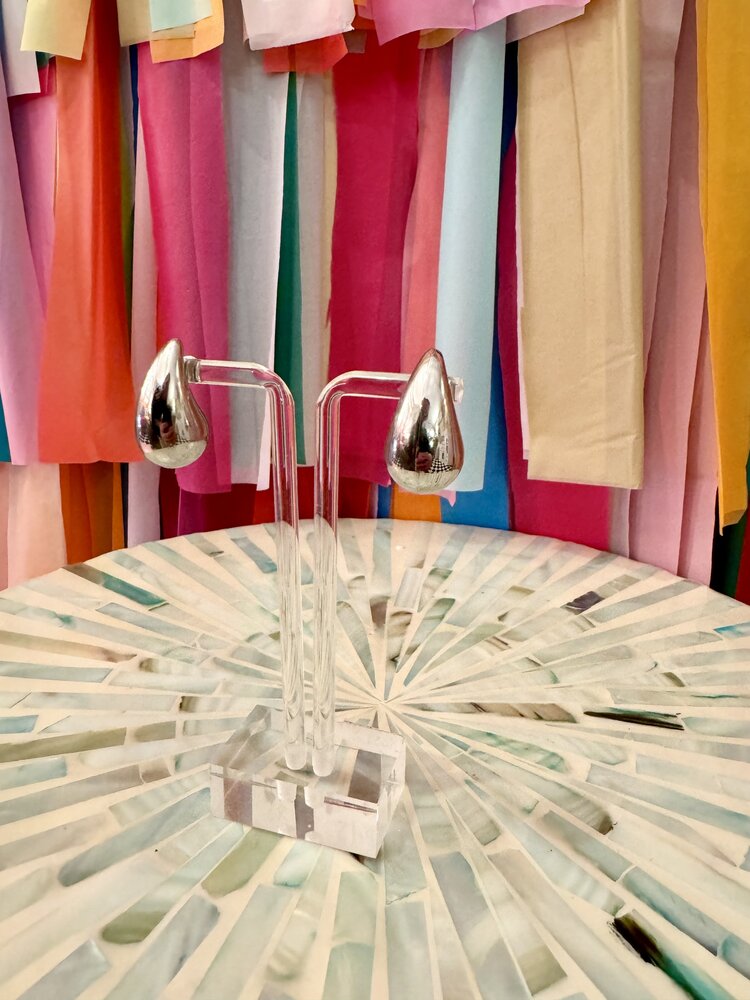 Cash and Carry Runway Ready Earring Silver - Large