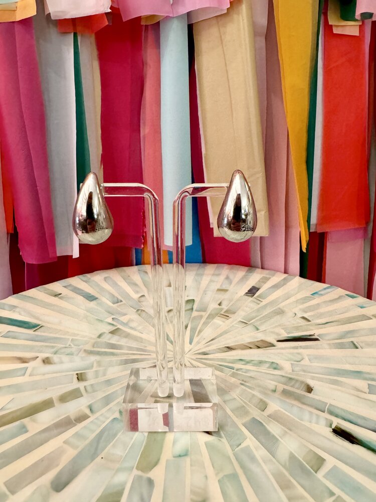 Cash and Carry Runway Ready Earring Silver - Large